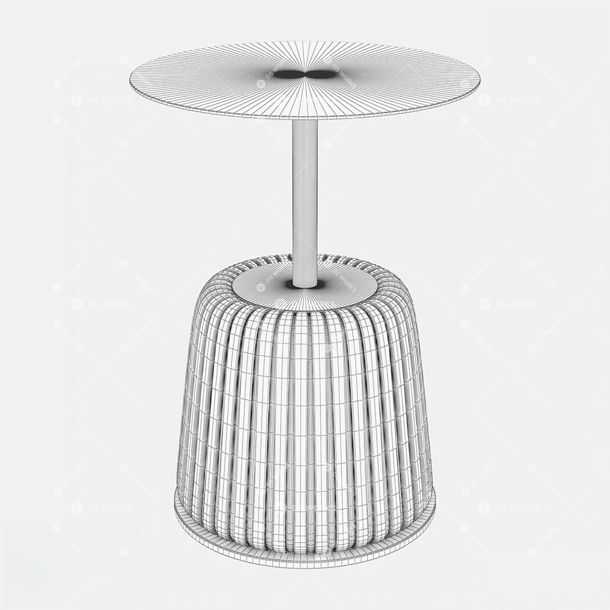 Quiet Luxury End Table 3d model thumbnail 2