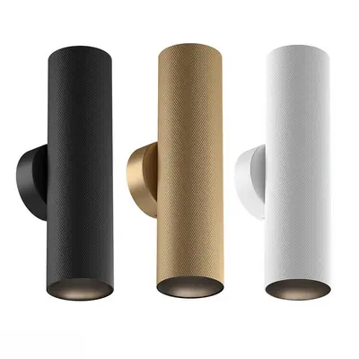 Textured Cylinder Wall Lamp 3d model
