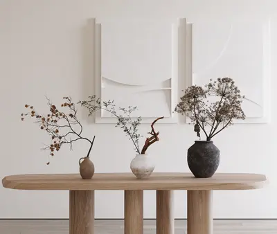 Minimalist Ceramic Vases 3d model