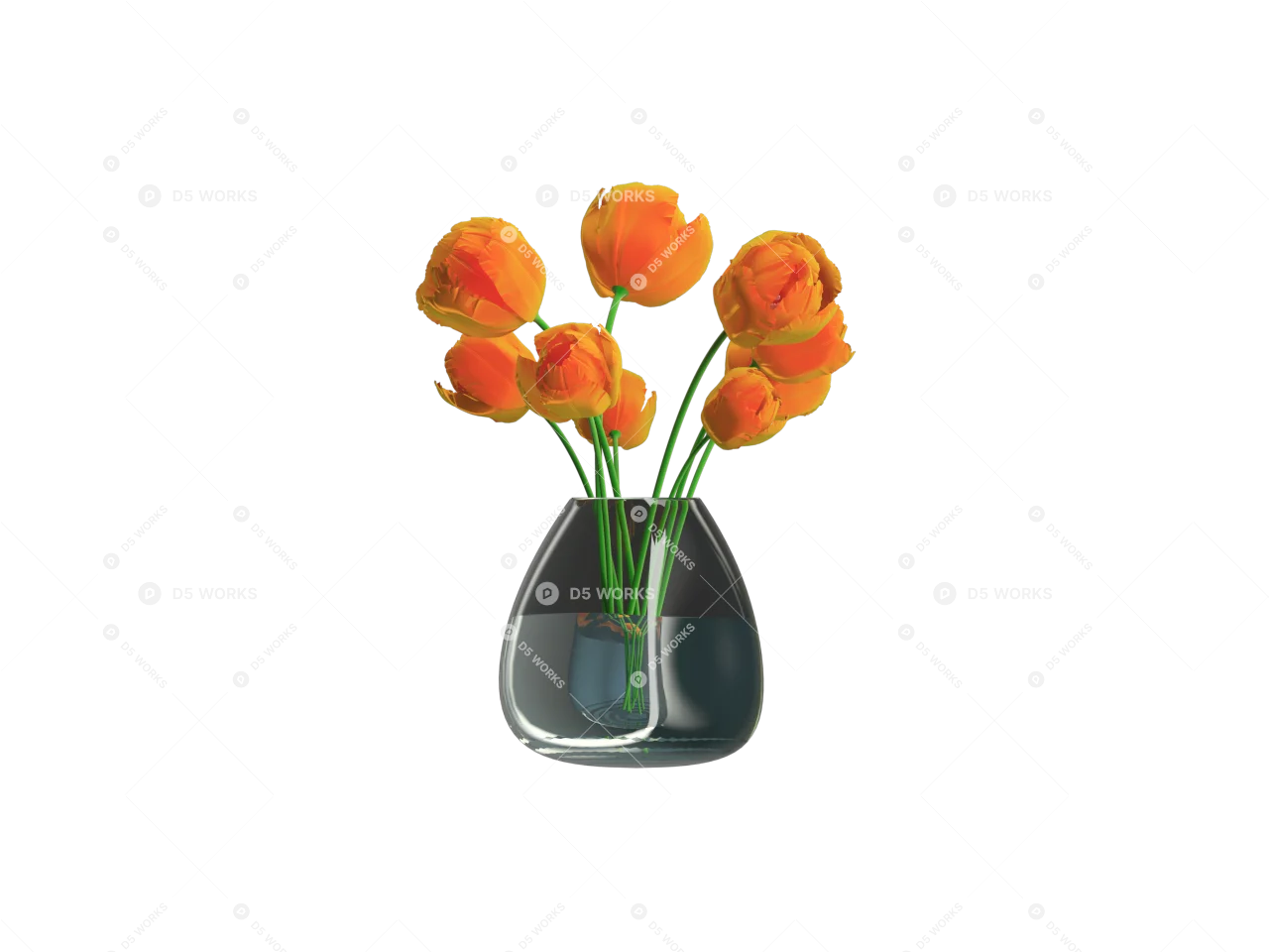 Modern Vase 3d model thumbnail 2