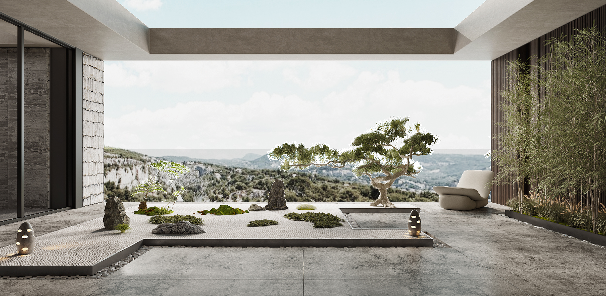 Modern Residential Courtyard