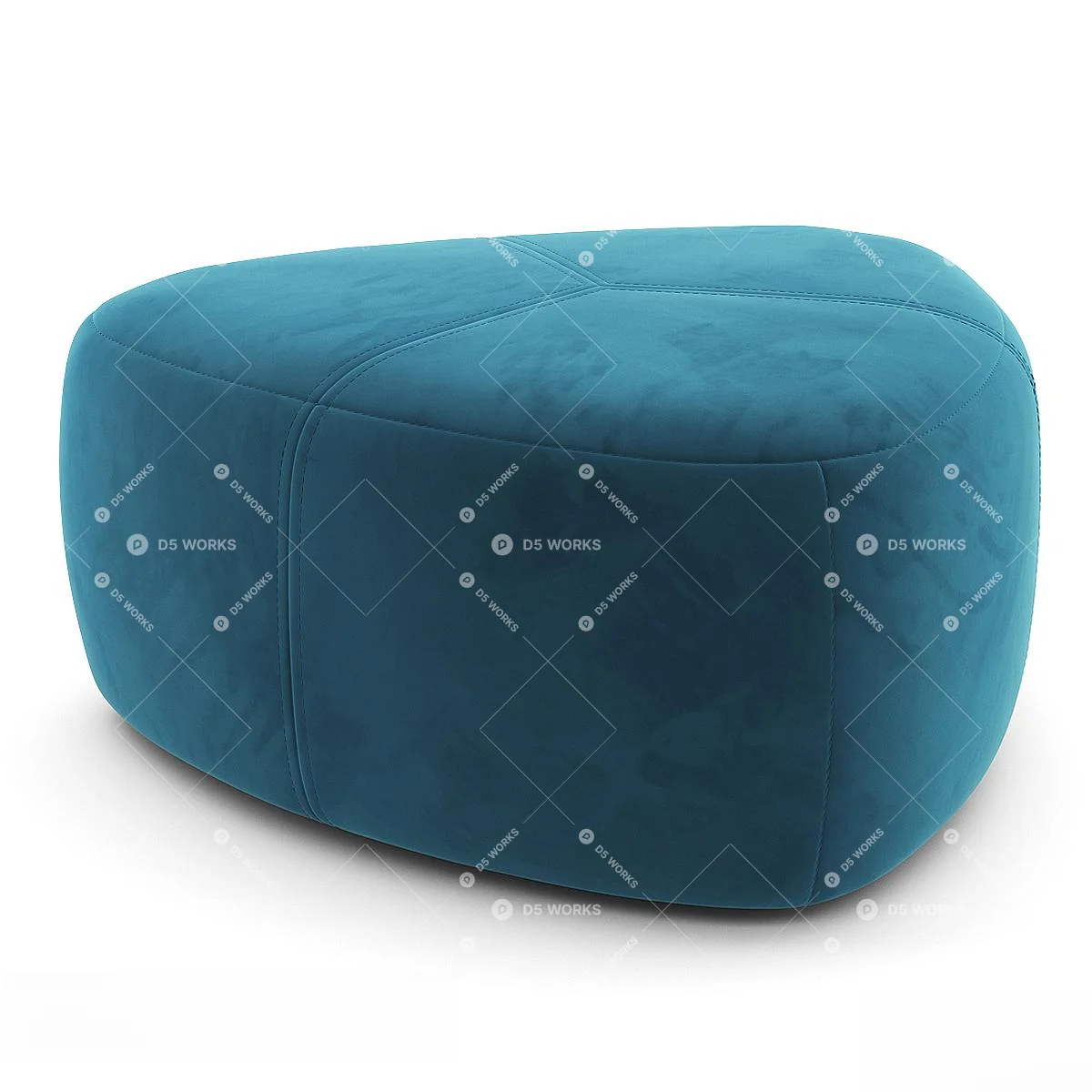 Sofa Stool 3d model thumbnail 3