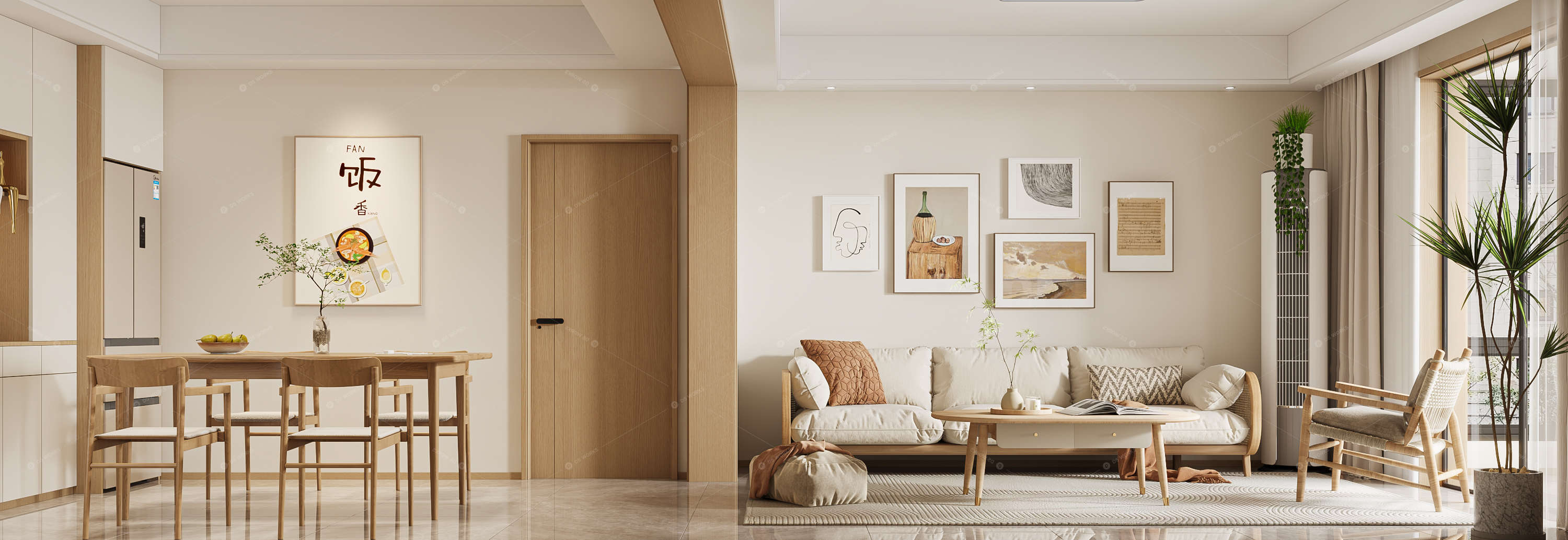 Living & Dining Rooms 3D Models 2