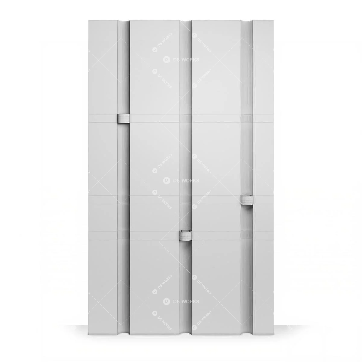 Wooden Panel With Integrated Lighting 3d model thumbnail 2