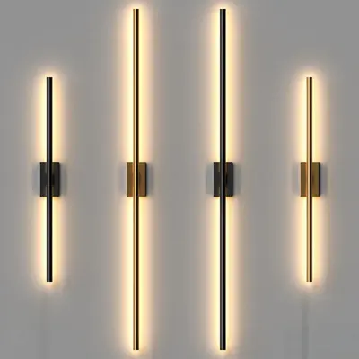 Minimalist Linear Wall Lamp 3d model