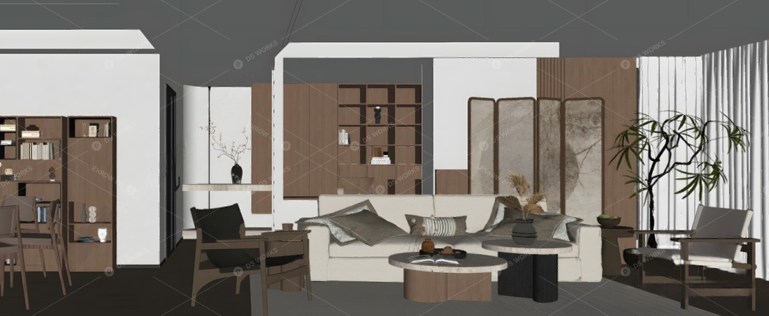 Living & Dining Rooms 3D Models 3