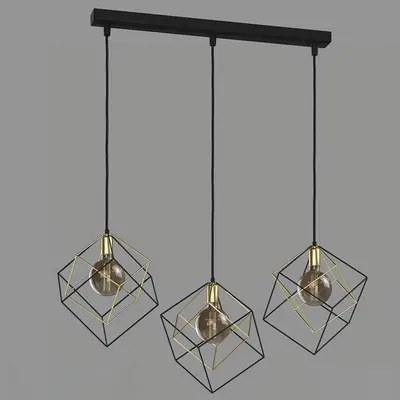 Geometric Wireframe Pendant Light 3d model
