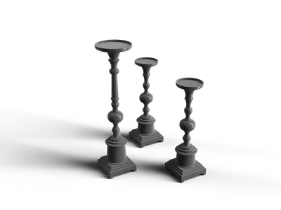 Modern Candle & Holder