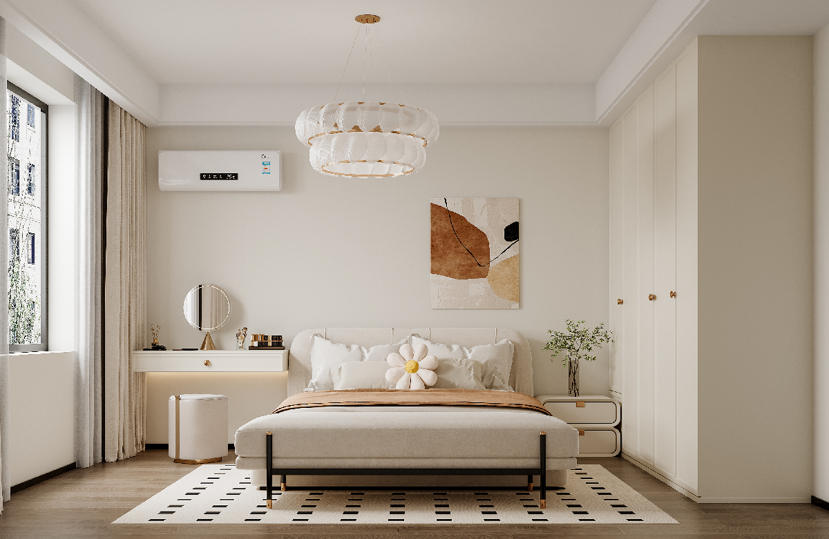 Creamy Home Bedroom