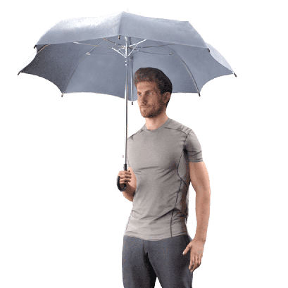 Man Michael Standing with an umbrella 08