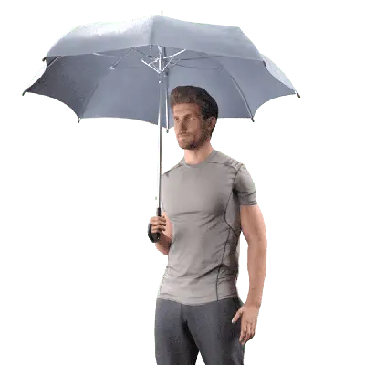 Michael Standing with an umbrella 08