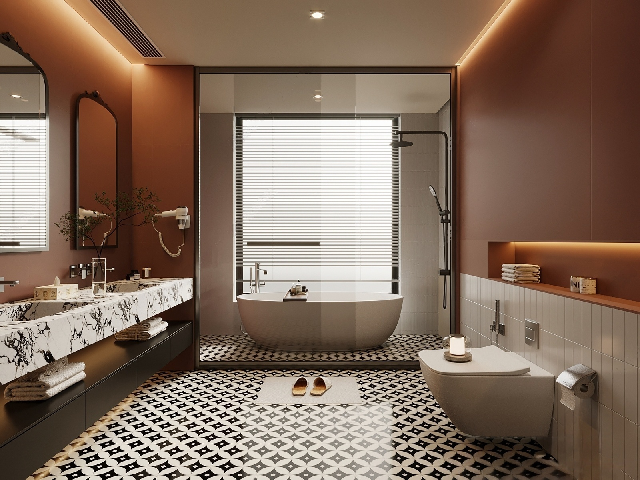 Mid-Century Modern Bathroom
