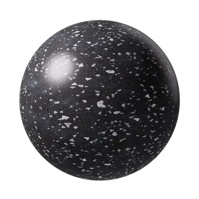 Black Seamless Terrazzo