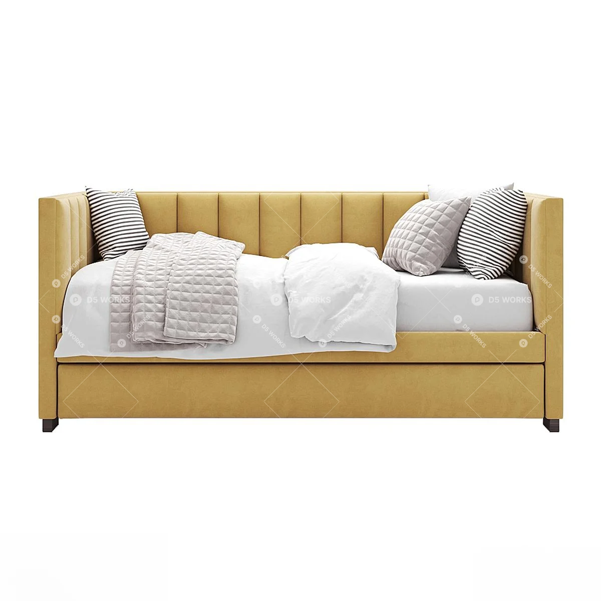 Scandinavian Sofa Bed 3d model thumbnail 2