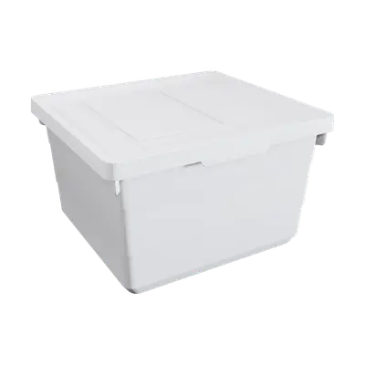 white storage box
