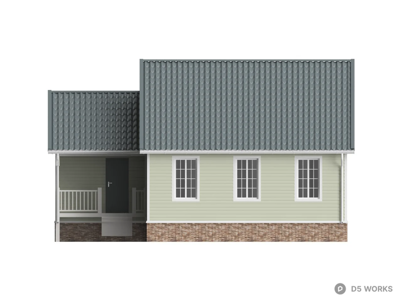 Rural House 3d model thumbnail 2