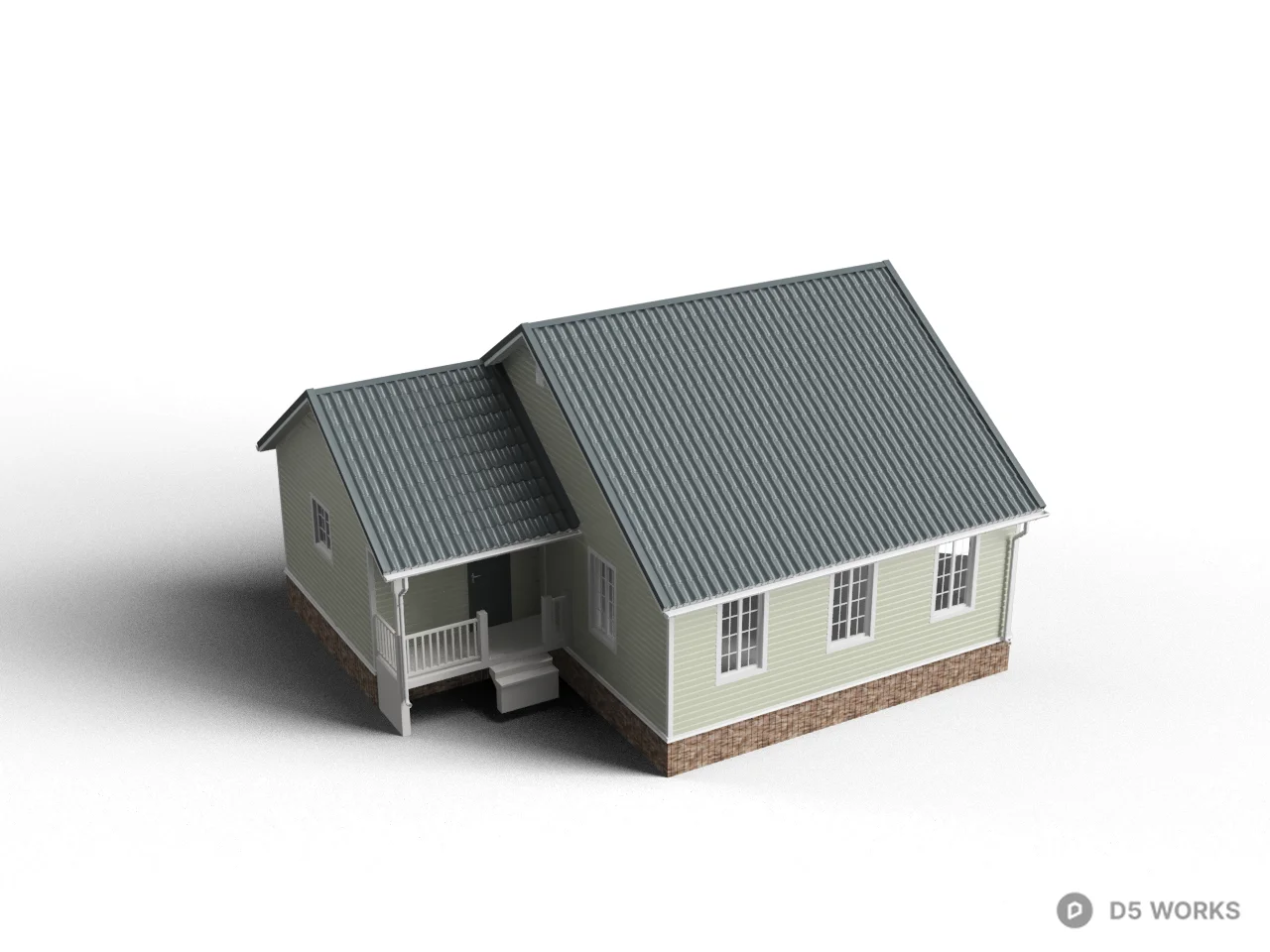 Rural House 3d model - Image 1