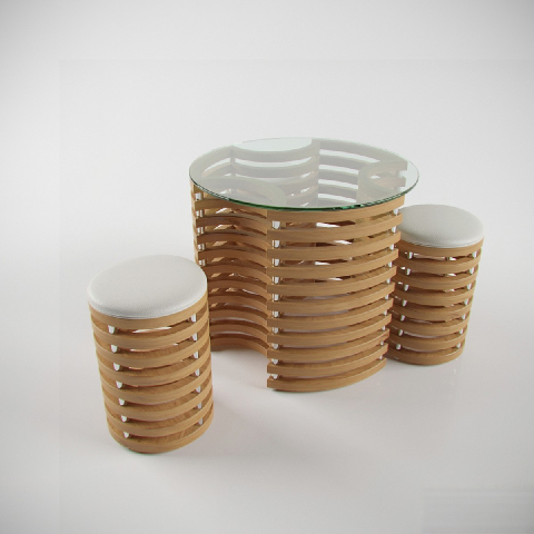 Modern Outdoor Table & Chairs Set