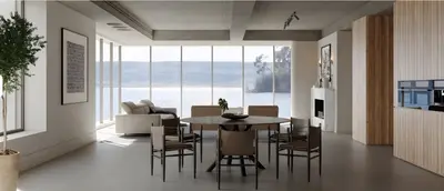 Organic Modern Living & Dining Room