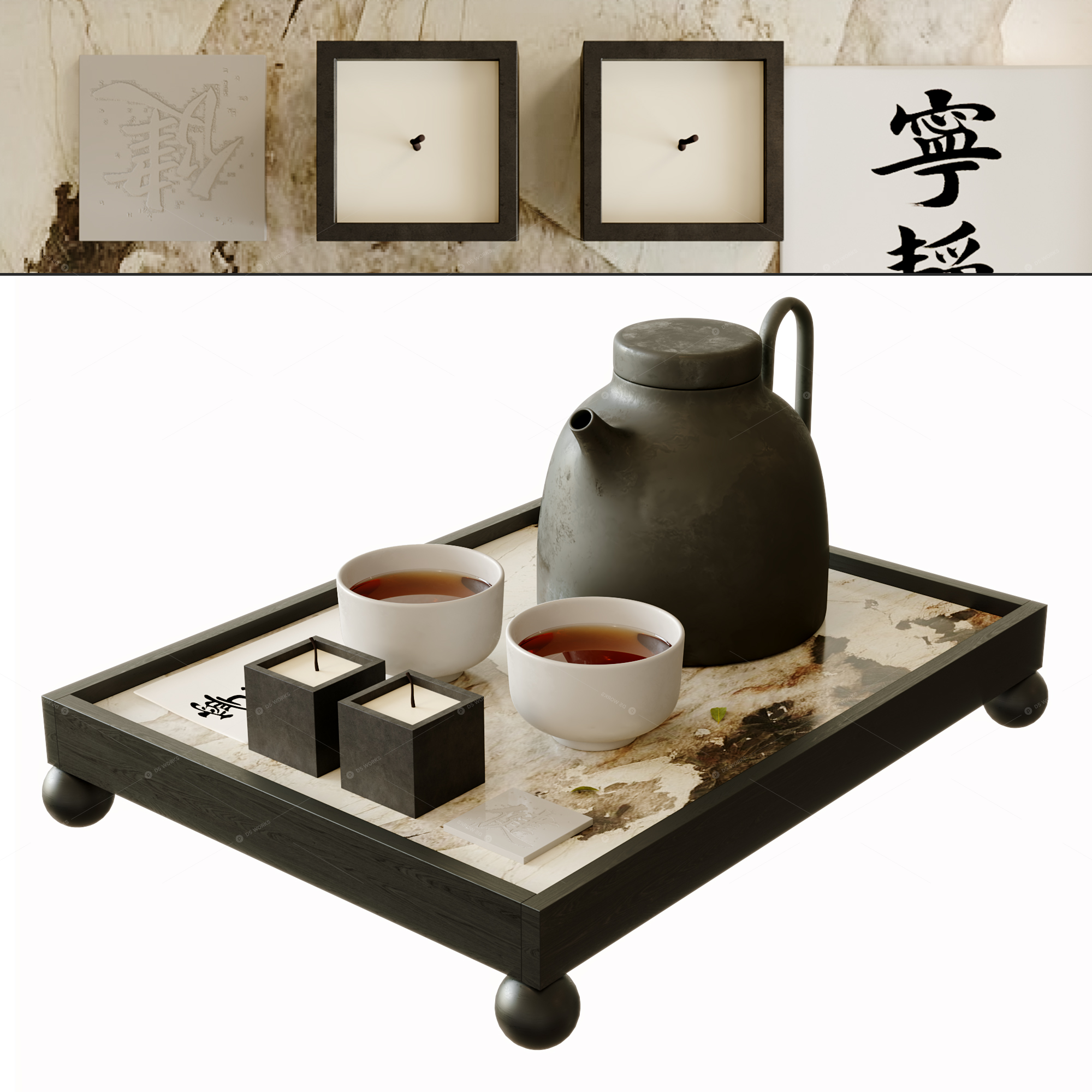Tea Sets 3D Models