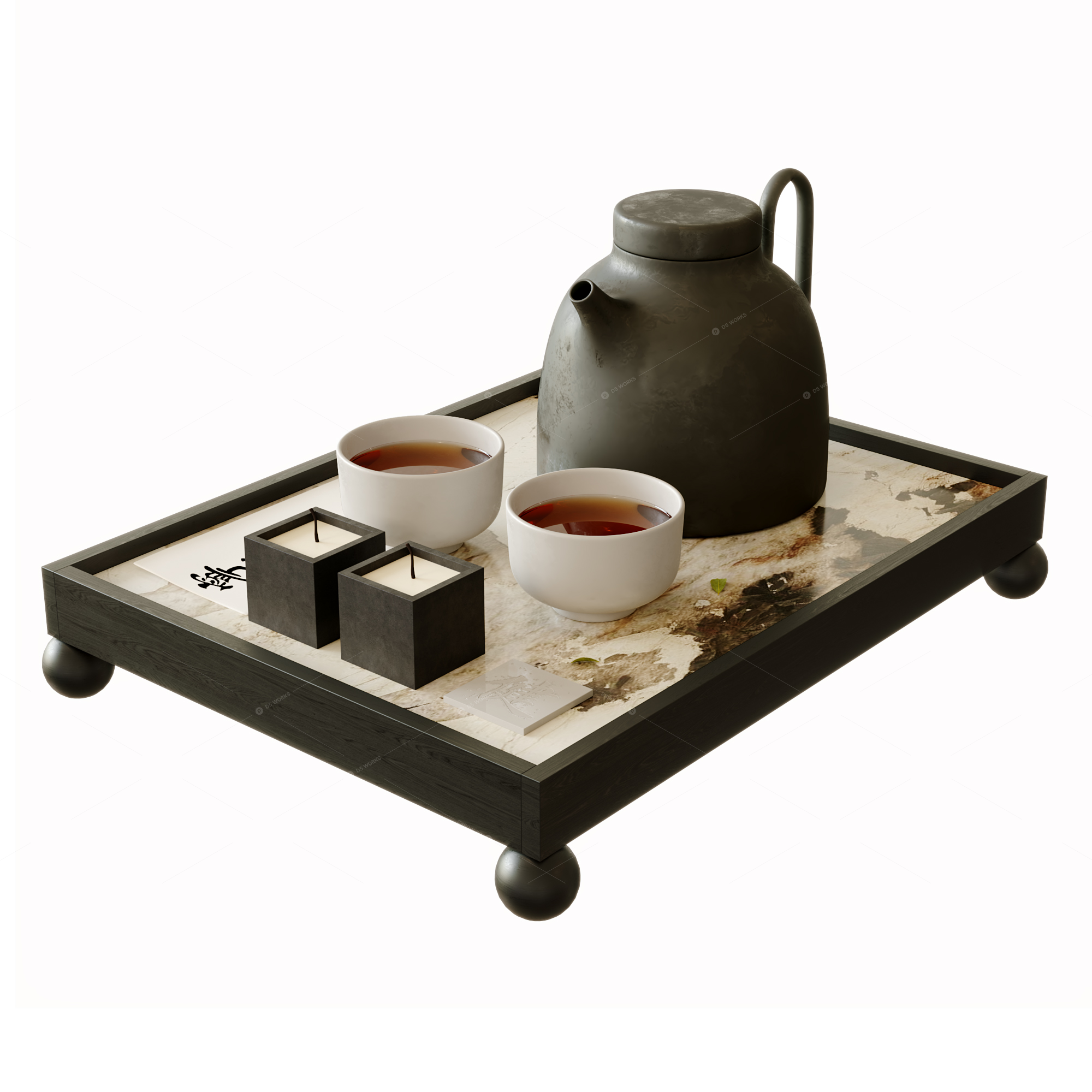Tea Sets 3D Models 2
