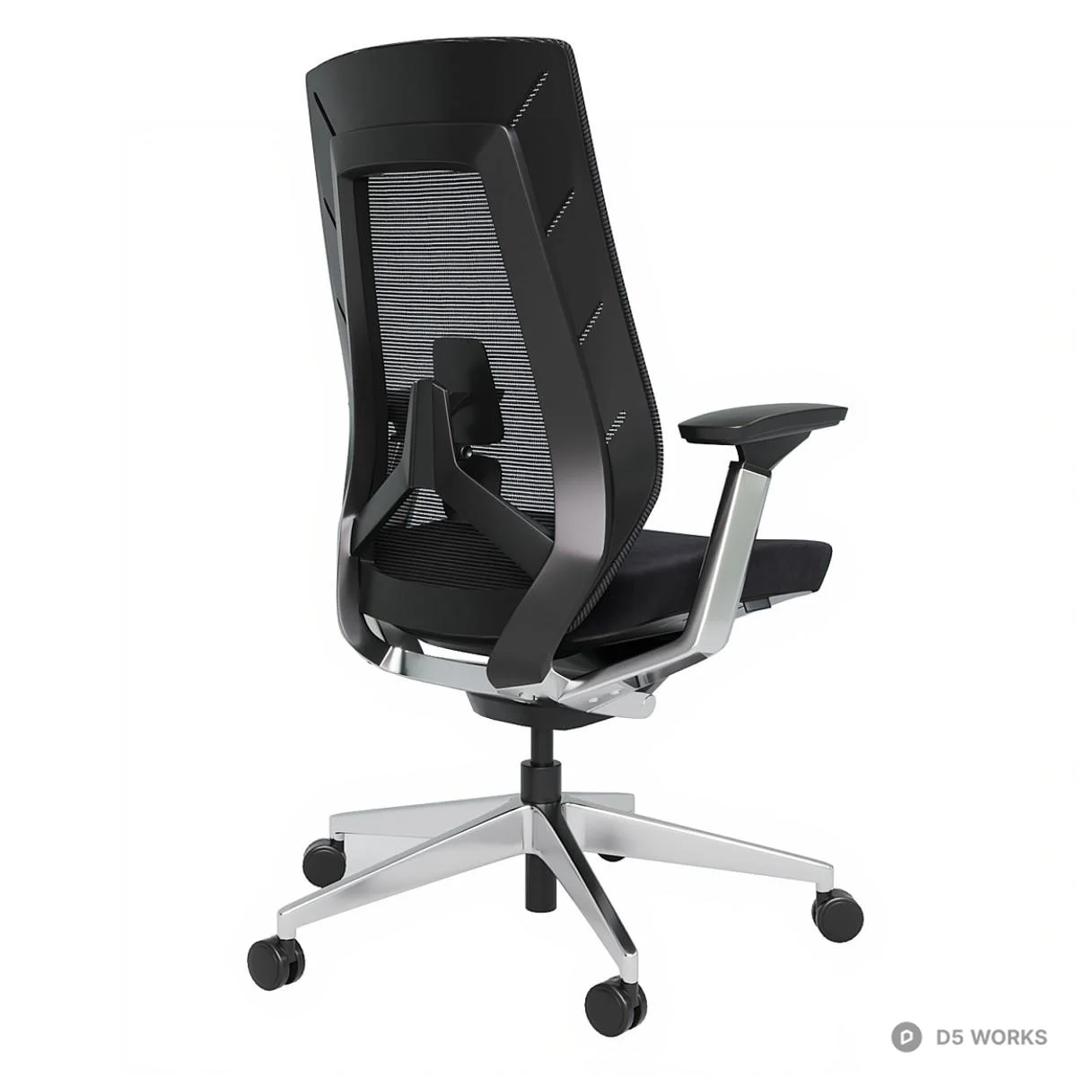 Ergonomic Mesh Office Chair 3d model thumbnail 2