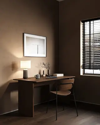 Wabi-Sabi Style Desk & Chair 3d model