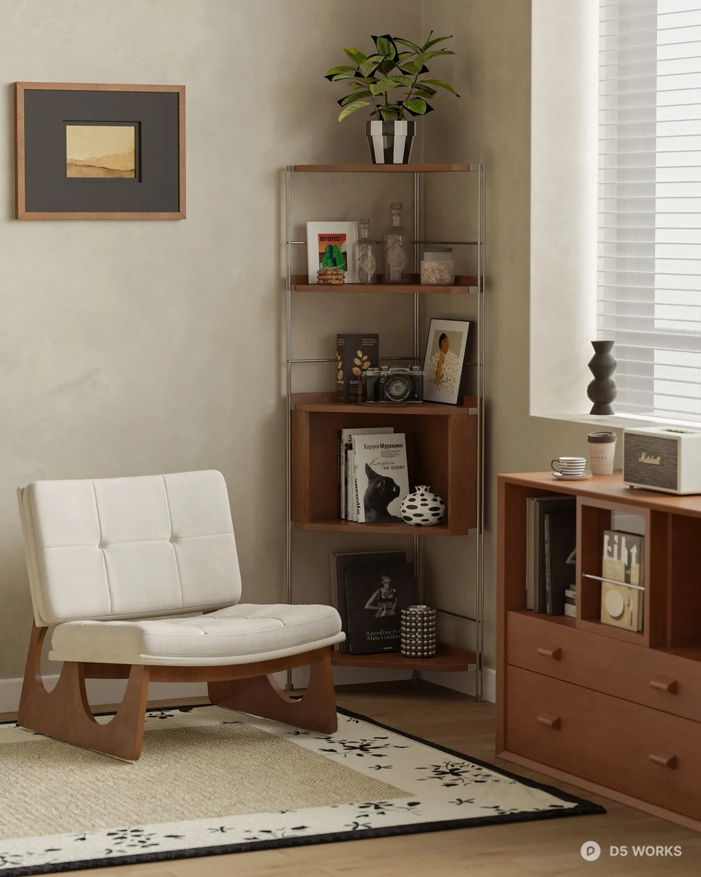 Mid Century Modern Armchair 3d model - Image 1