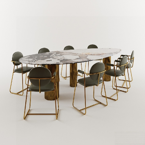 Modern Dining Table & Chairs Set