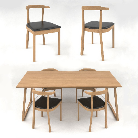 Modern Dining Table & Chairs Set