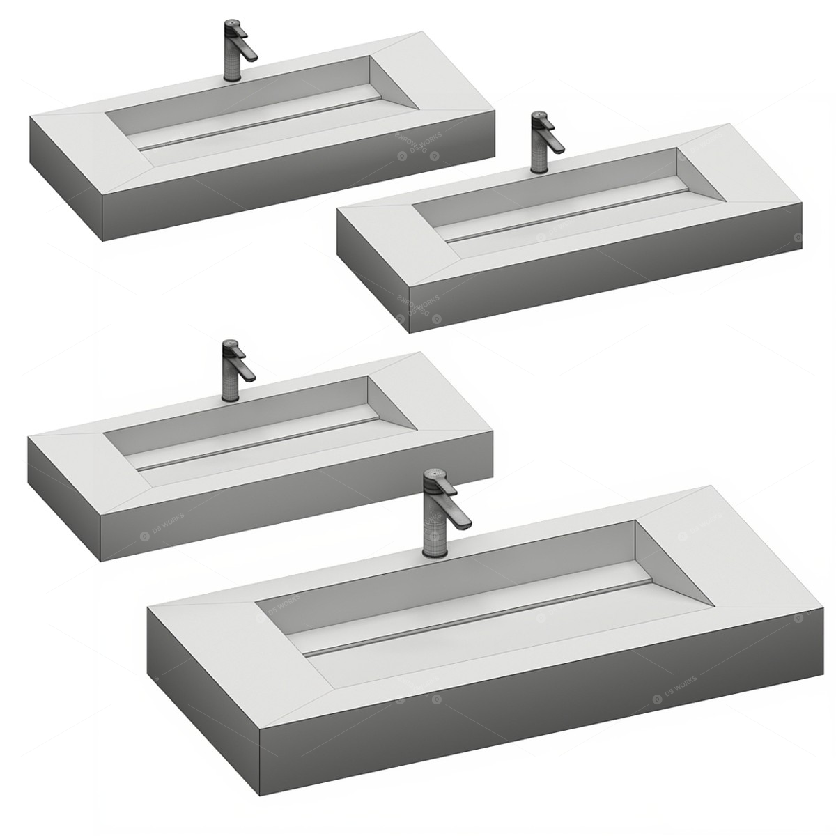 Wash Basins 3D Models 2