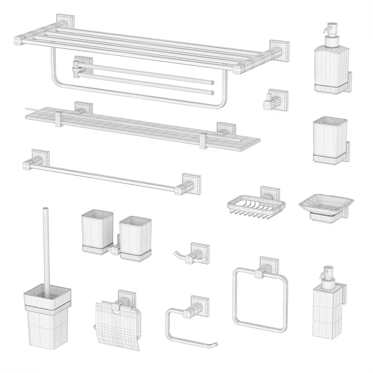Bathroom Fixtures 3D Models 2