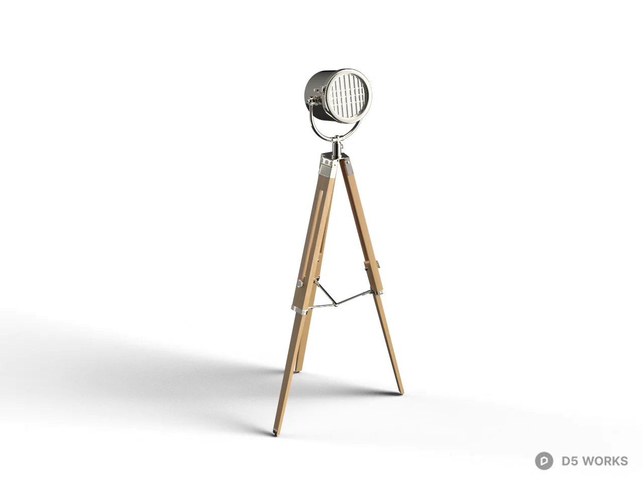 Tripod Mount Spotlight 3d model - Image 1