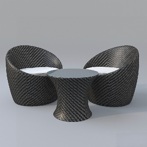 Modern Outdoor Table & Chairs Set