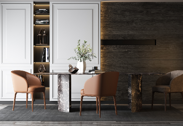 Modern Dining Table & Chairs Set