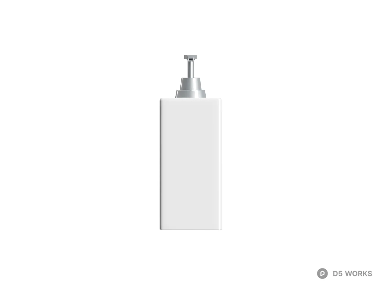 Ceramic Soap Dispenser With Pump 3d model thumbnail 2