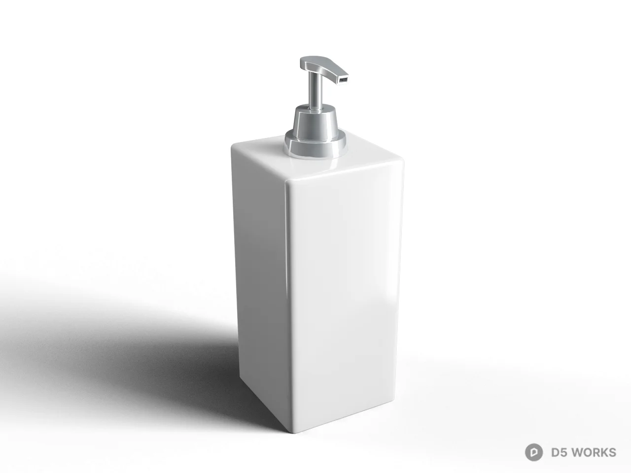 Ceramic Soap Dispenser With Pump 3d model - Image 1