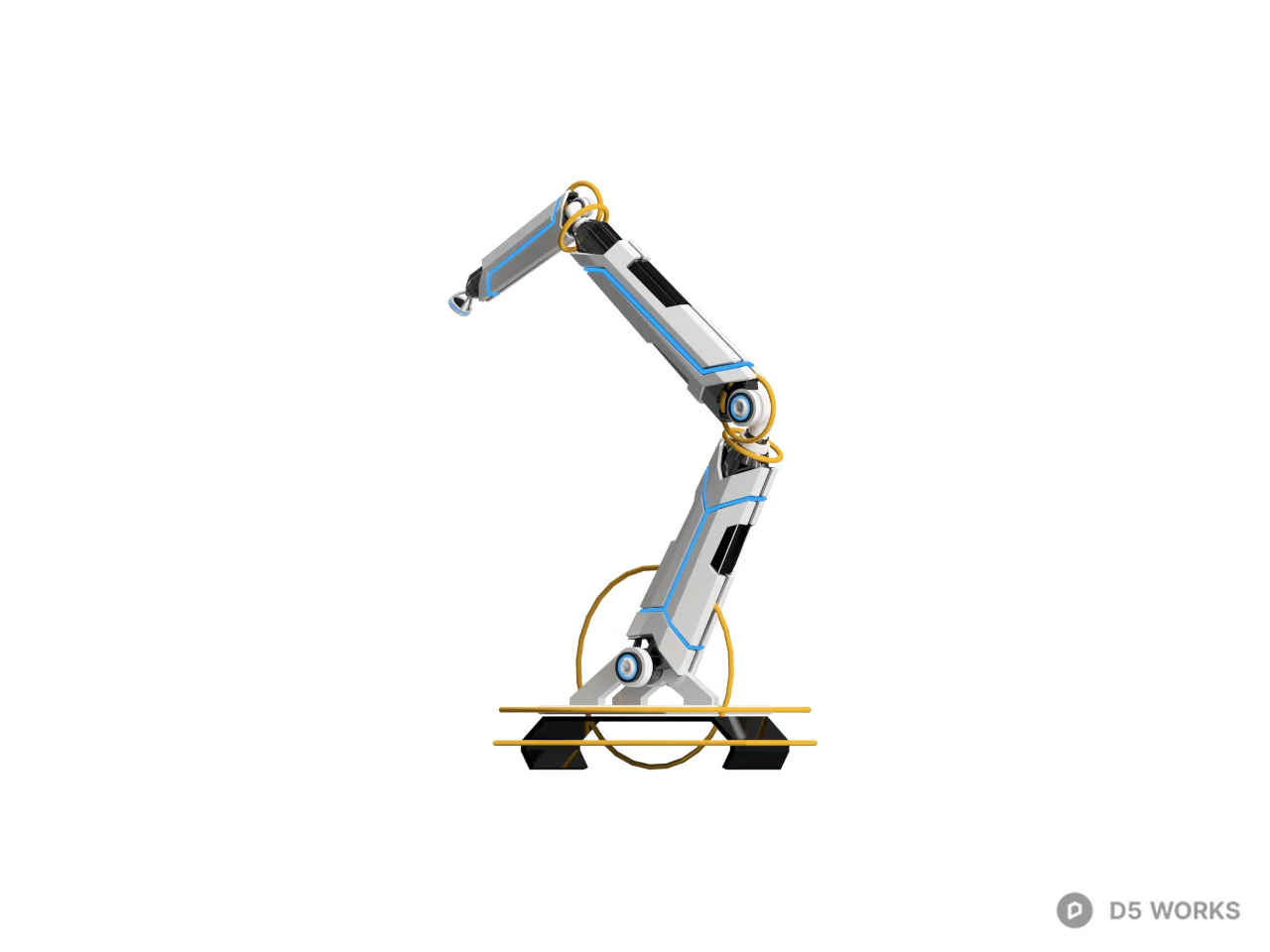 Toy Robot Arm 3d model thumbnail 2