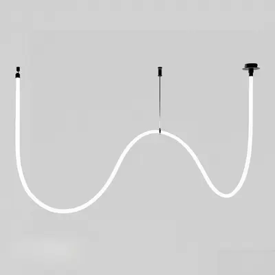 Minimalist Wave Pendant Light 3d model