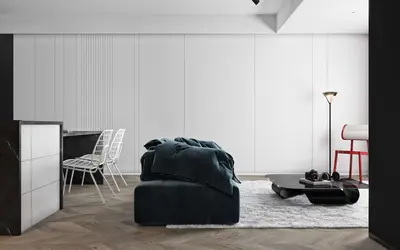Minimalist Living Dining Space 3d model