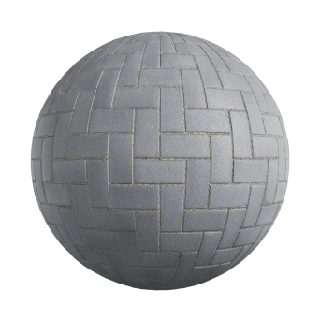 Outdoor Brick Grey herringbone floor tile 02