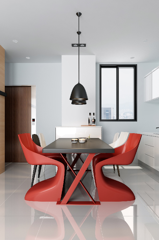 Modern Dining Table & Chairs Set
