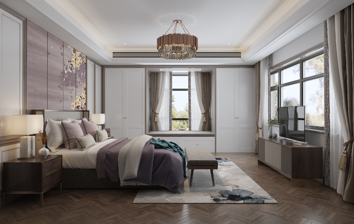 New Chinese Home Bedroom