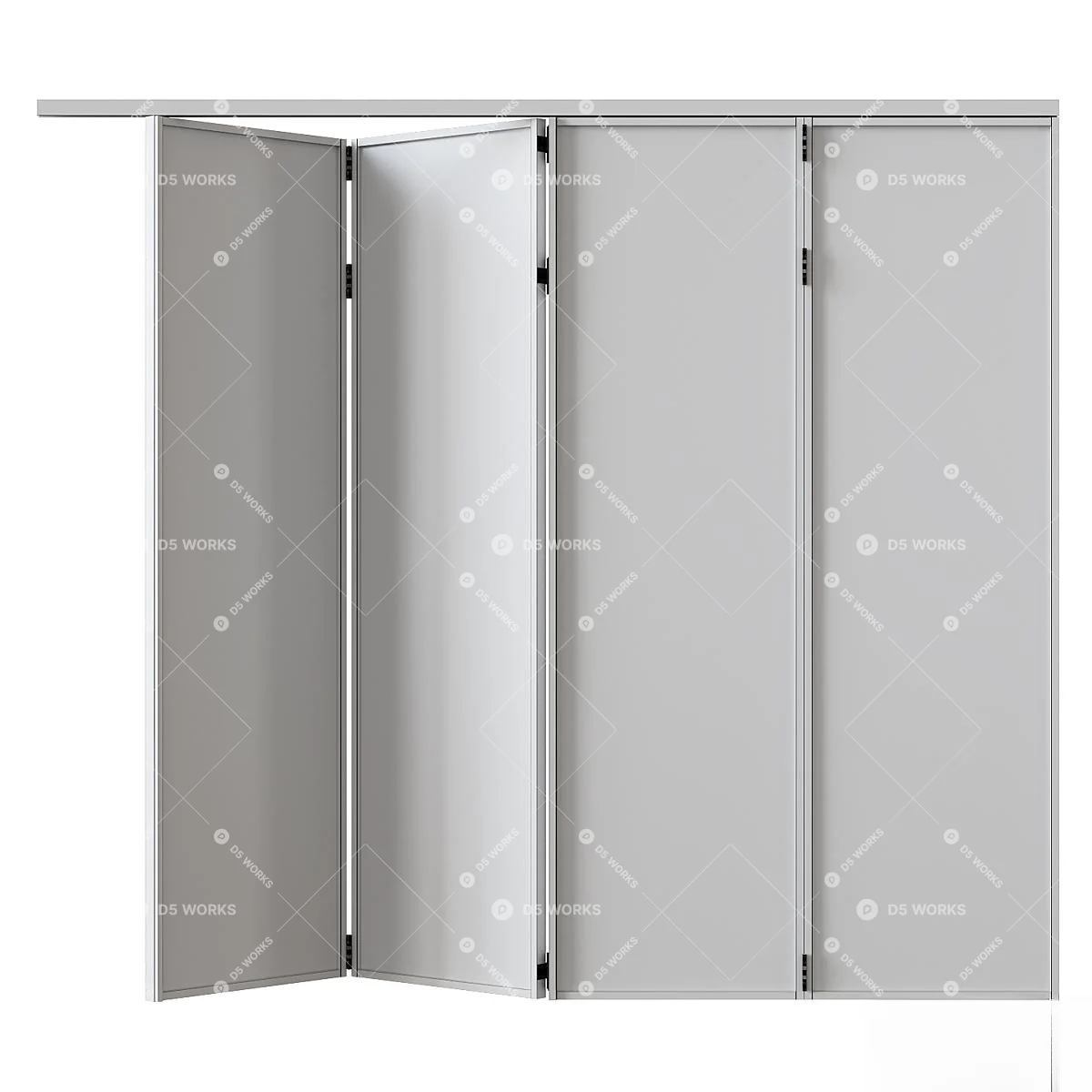 Folding Door 3d model thumbnail 3