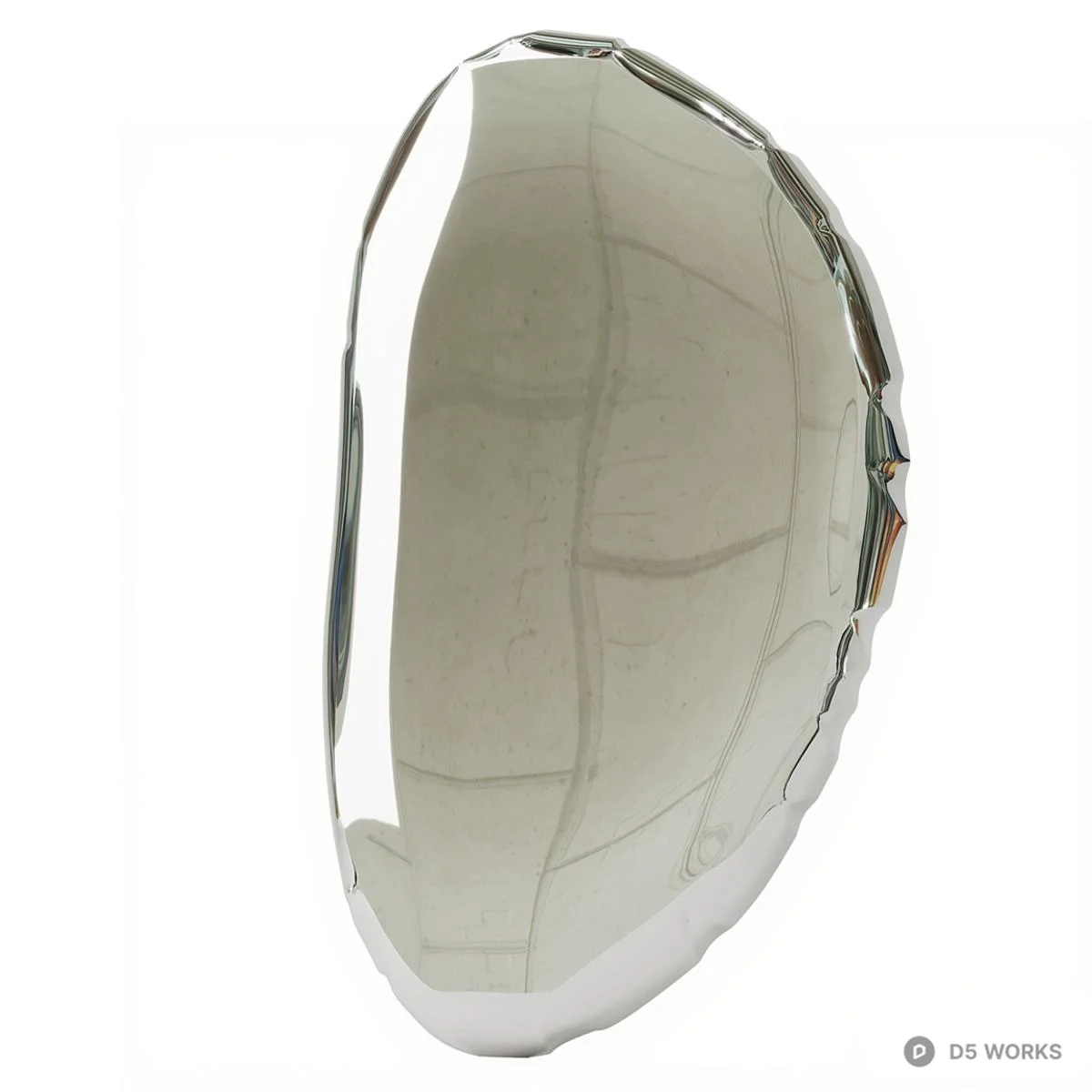 Faceted Oval Mirror 3d model - Image 1