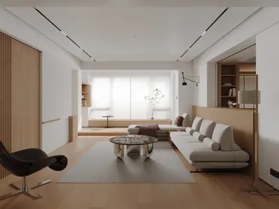Modern Living & Dining Room