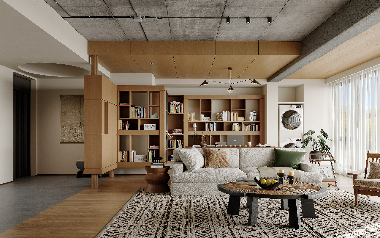 Modern Living & Dining Room