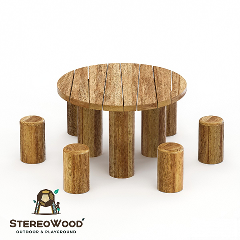 Modern Outdoor Table & Chairs Set