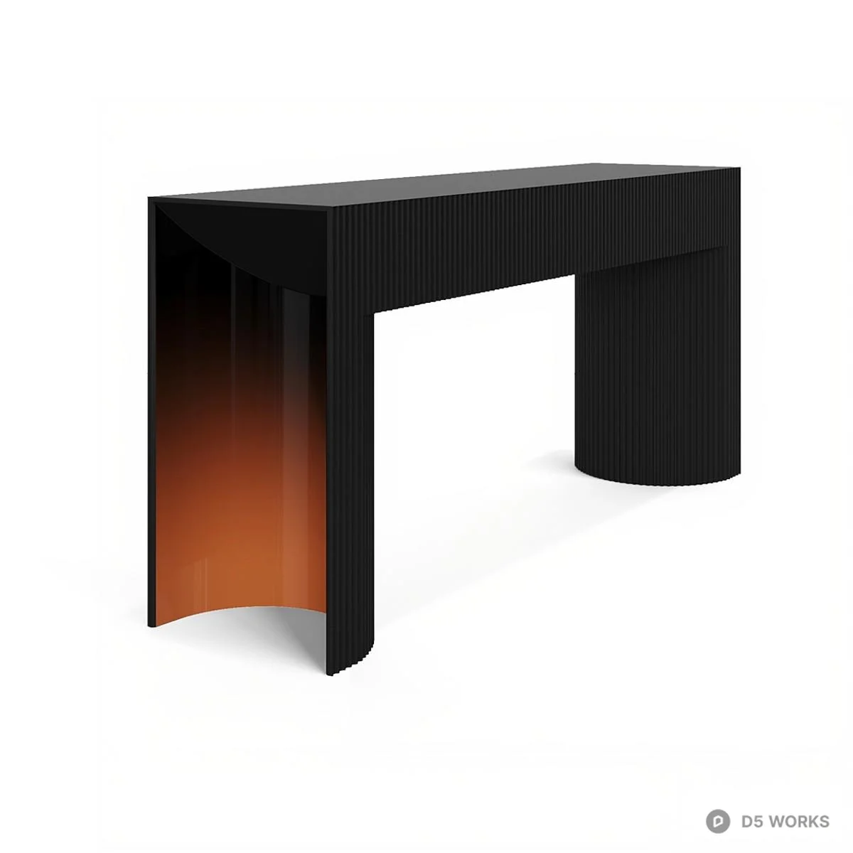 Gradient Edge Table Minimalist Design 3d model thumbnail 4
