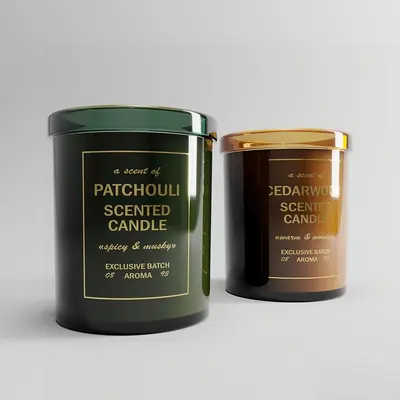 Modern Candle & Holder